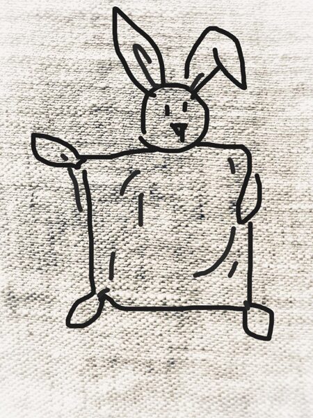 Newborn baby comforter bunny