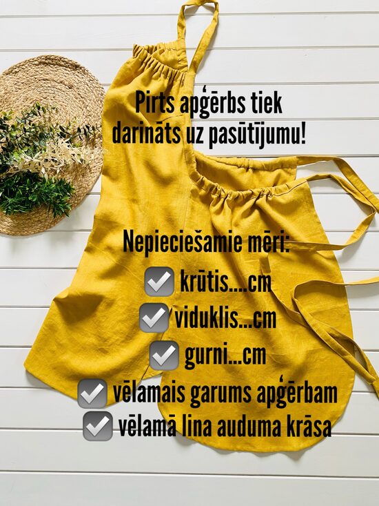 Lina pirts priekšauts no...