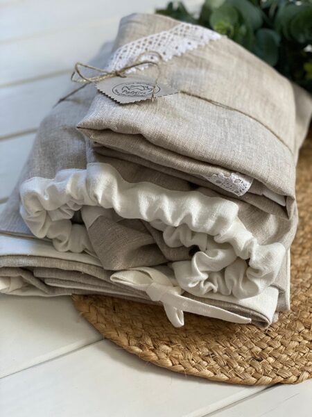 Lina palags ar gumiju 120x60cm