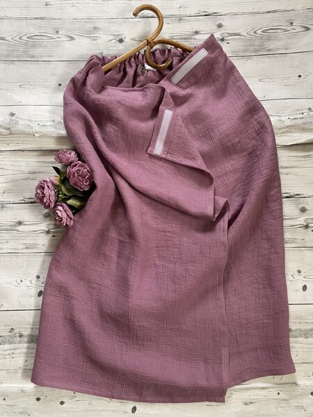 Violeta pirts kleita vafeļveida lins